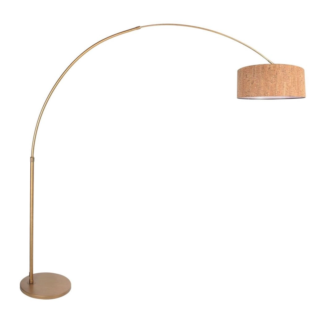 Bronzene Stehlampe Sparkled Light mit Korkkappe Ø50 cm