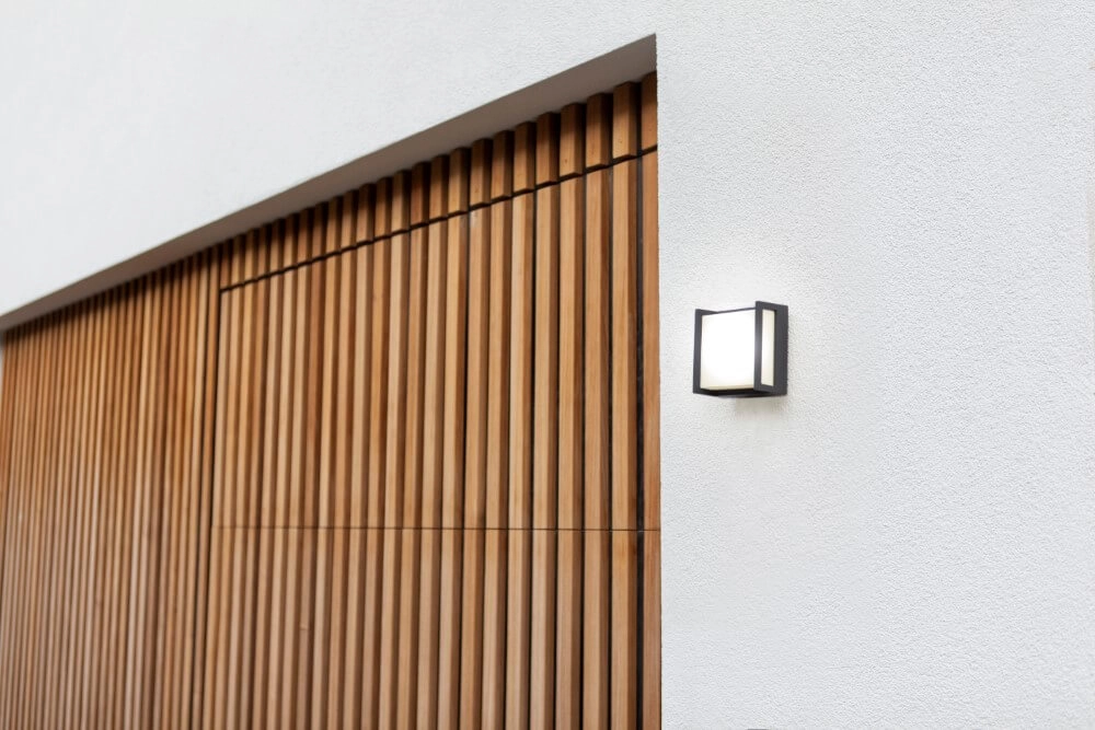 Design-Wandleuchte Qubo Anthrazit Lutec 6939412015064