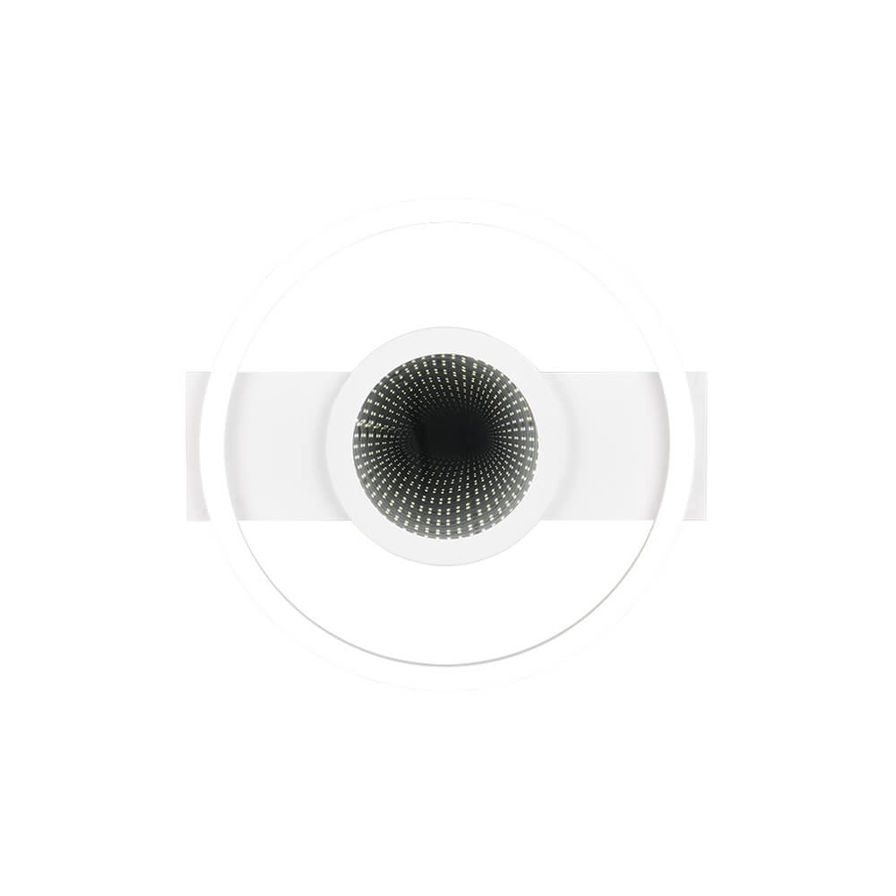 Design-Deckenleuchte Wheeler weiß rund Trio 4017807640540