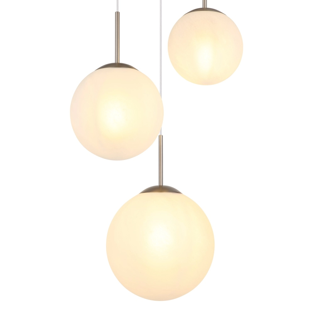 Design-Pendellampe Kop Nickel 3-Licht Patrone Globo 9007371513994