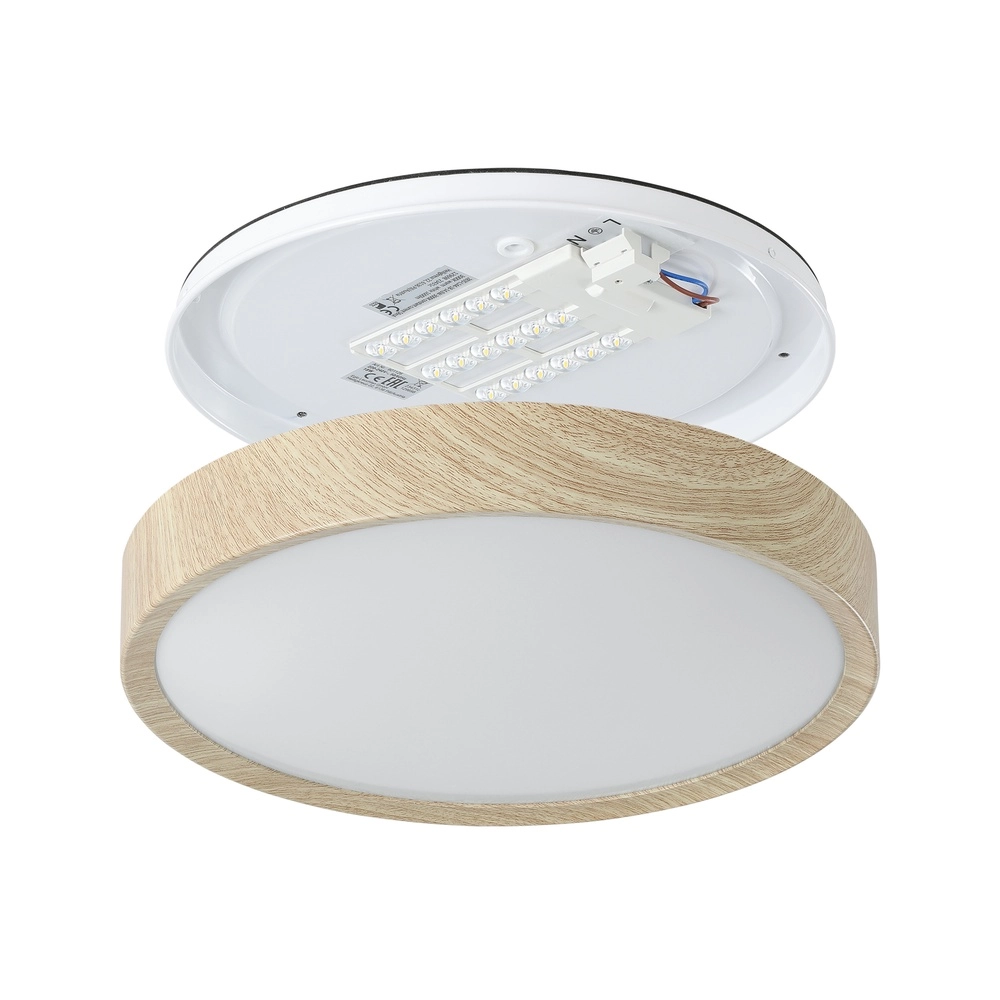 LED-Deckenlicht Musurita Holzlook – Ø 34 cm Eglo 9008606304318