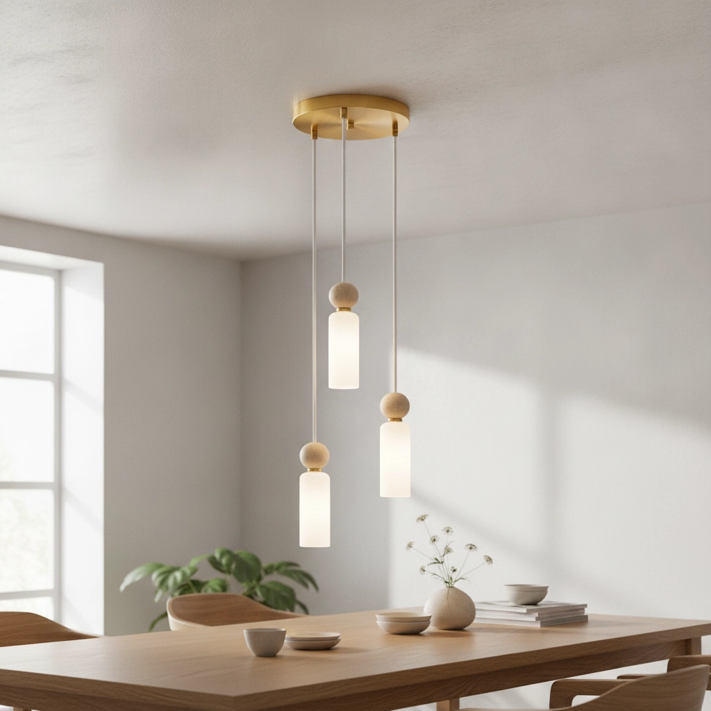 Pendelleuchte Filomena 3-flammiges Gold