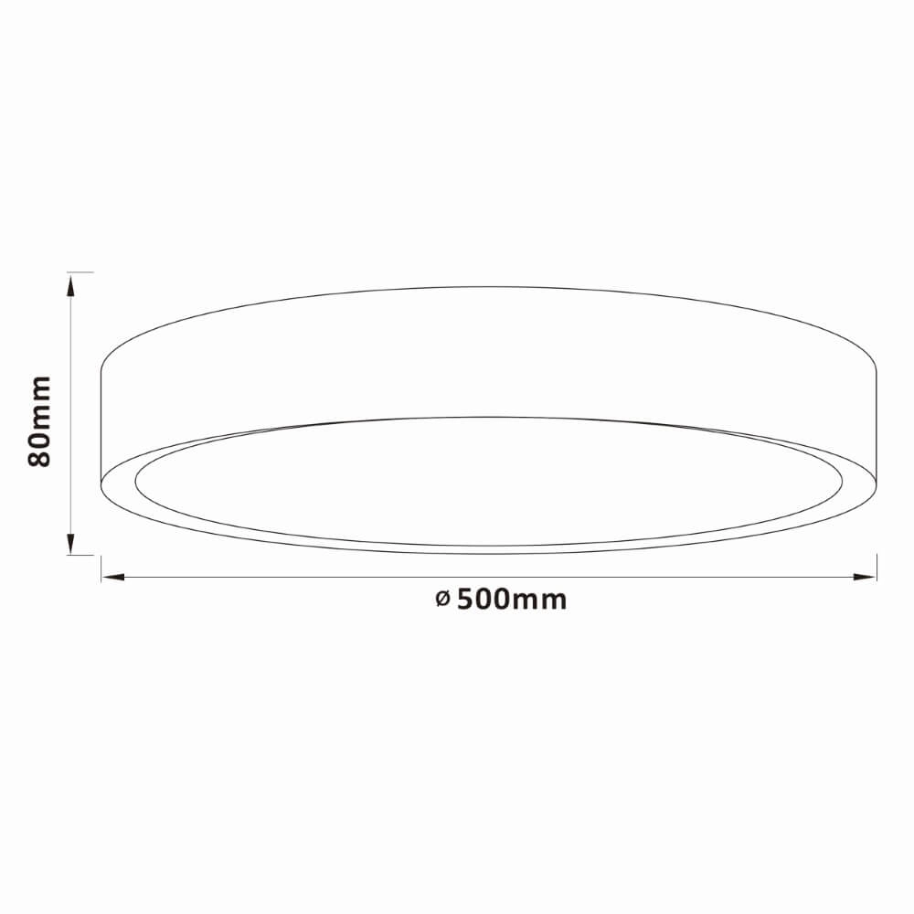 Deckenleuchte aus Holz Slimline Ø 50cm Brilliant 4004353426582