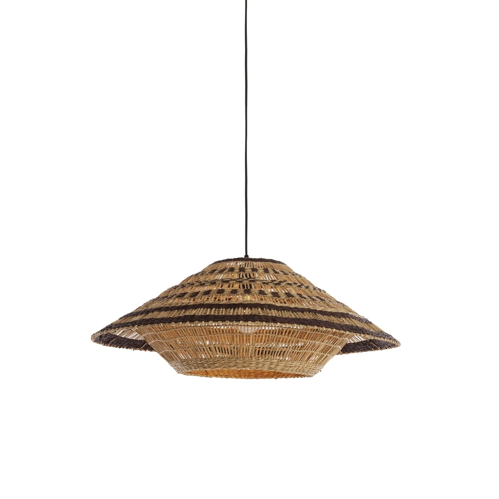 Pendellampe Owana Ø 80 cm Rattanbraun Light & Living 8717807836801