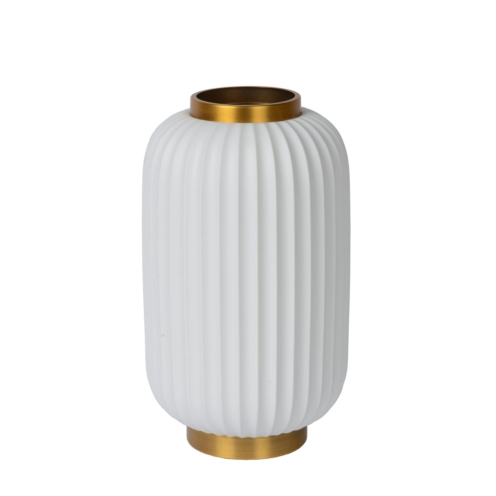 Design-Tischlampe Gosse Gold mit Weiß