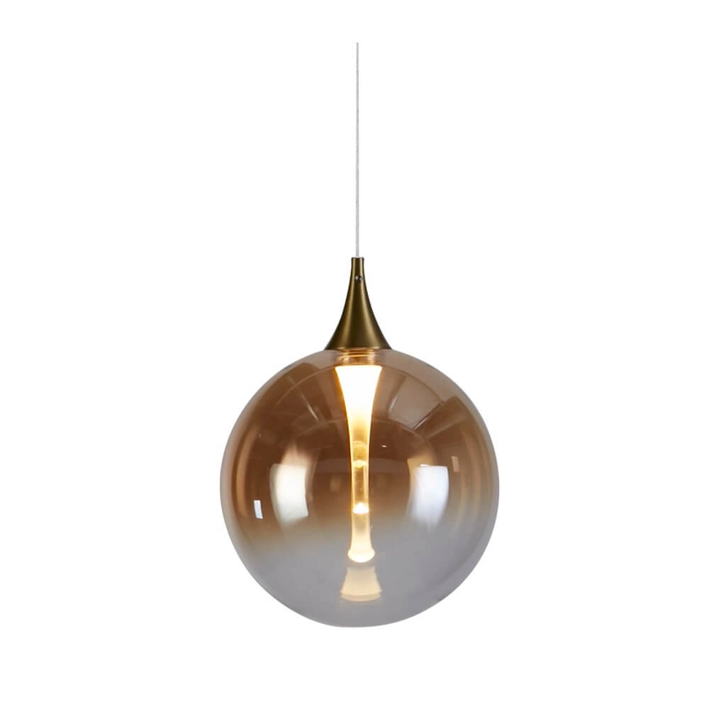 1-flammige Pendelleuchte Alchemy Braunes Glas