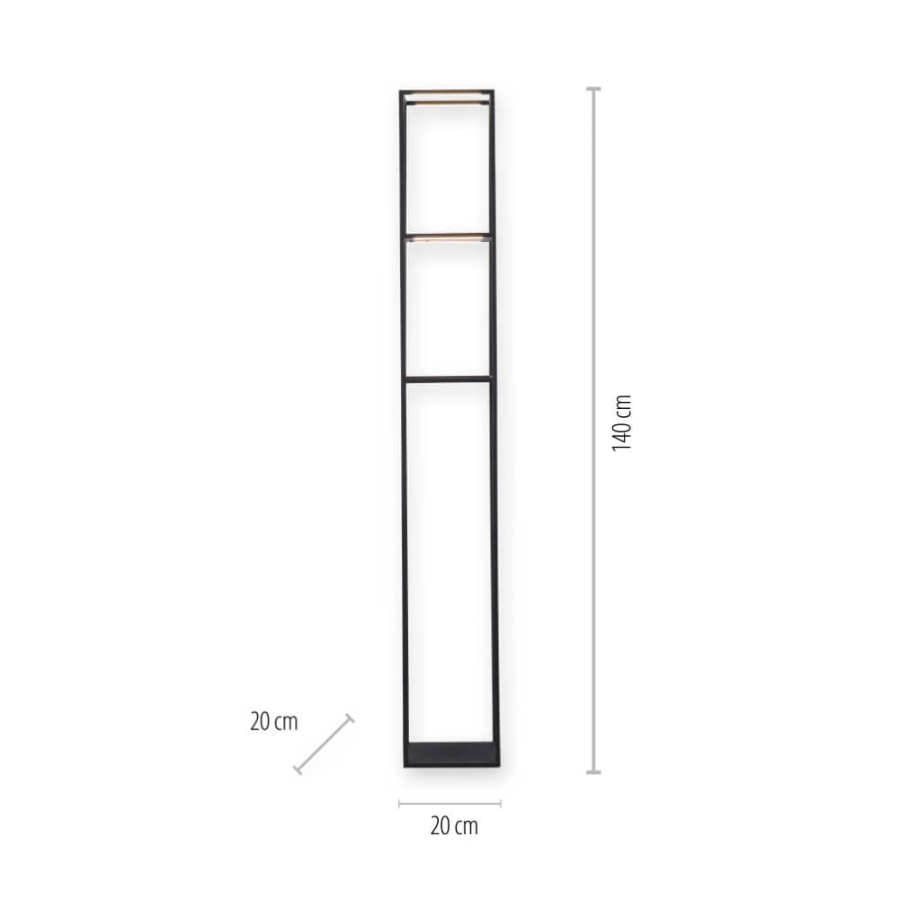 Schlanke Stehlampe Conni Schwarz Paul Neuhaus 4012248361009