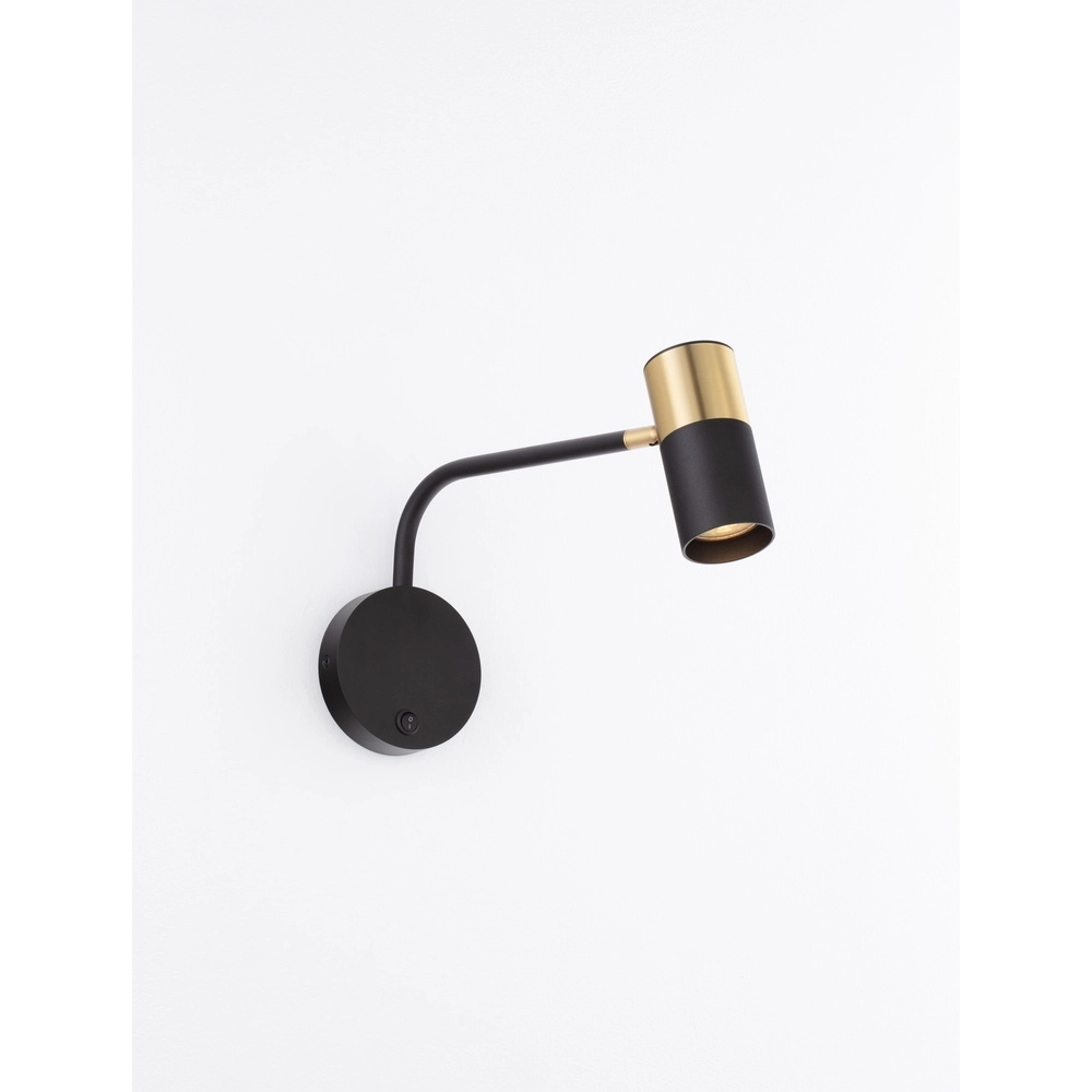 Wandleuchte Pongo schwarz mit gold Lyora 5212017441744