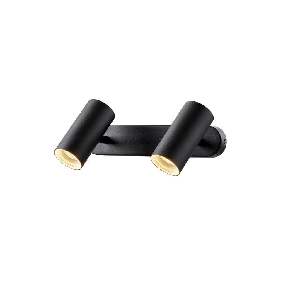 Aufputz-Spot Noblo schwarz 2-flammig 2700K SLV 4024163300315