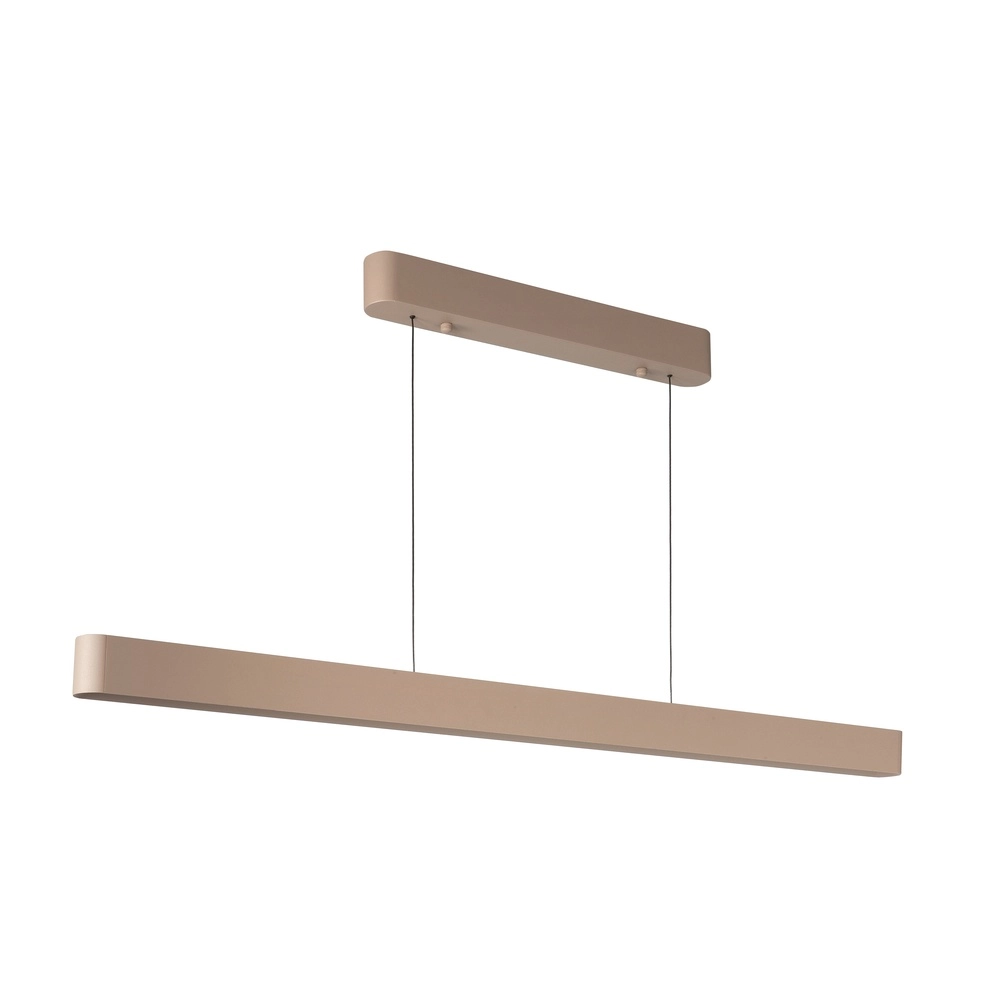 Design-Pendelleuchte Quinn sandbraun 118cm