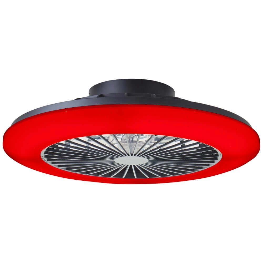 Schwarzer Fächer Salerno mit RGB-Funktion Brilliant 4004353435881
