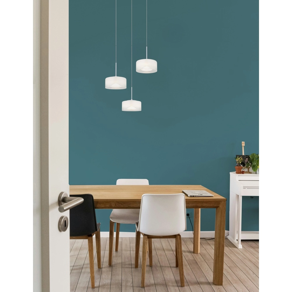 Design-Pendellampe Belinda 3-Licht-Weiß Globo 9007371533312