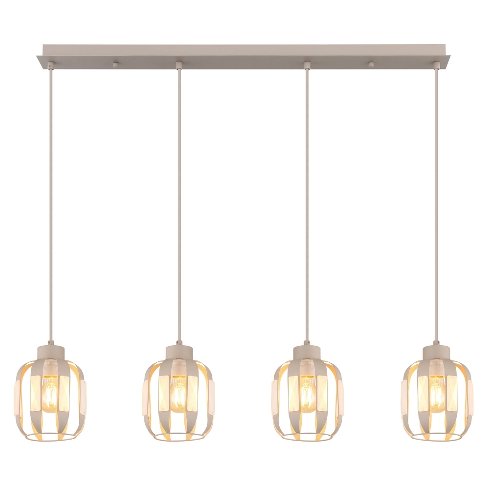 Essaal-Pendellampe Arlen 4-hell sandbraun Globo 9007371580569