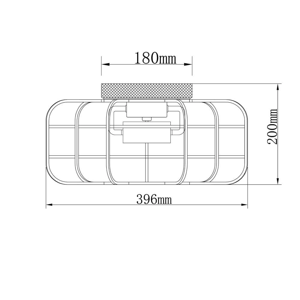 Ländliche Deckenleuchte Gwen Ø 40cm Brilliant 4004353408410