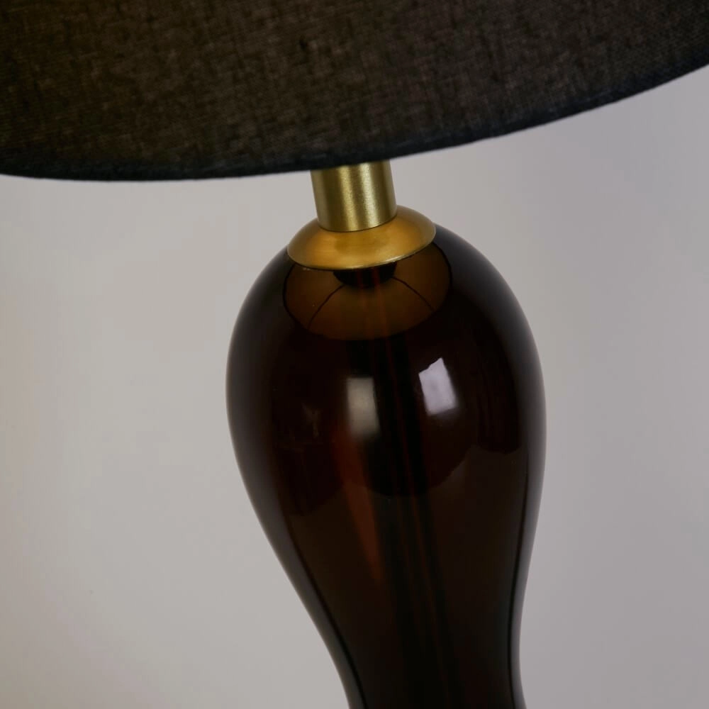 Schwarze Tischleuchte Marakesh mit Kapuze Searchlight 5053423267722