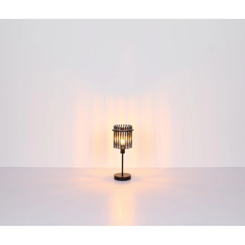 Schwarze Pendelleuchte Gorley mit Braunglas 3-flammig Globo 9007371468997