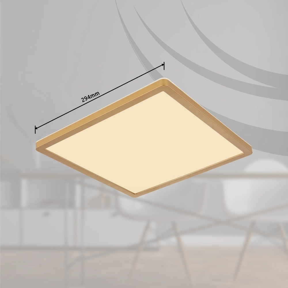 Deckenlicht Sapana Quadrat 29,4 cm Gold Globo 9007371457427