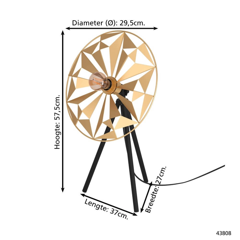 Designer-Tischlampe Castanuelo Stativ Eglo 9002759438081