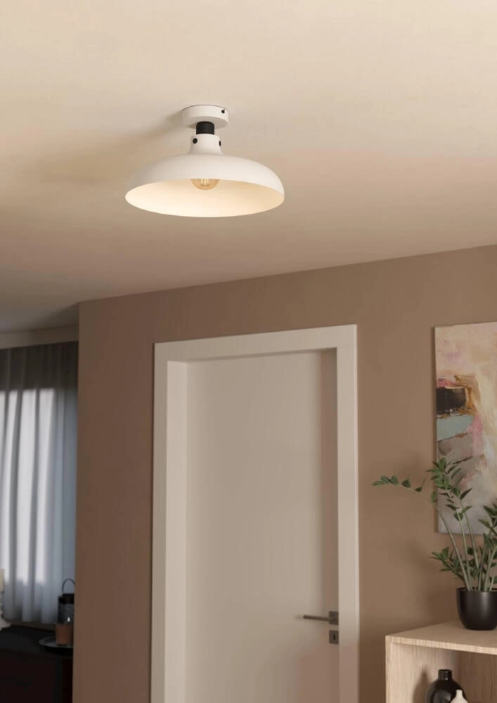 Graue Deckenlampe Matlock Ø 38cm Eglo 9002759438425