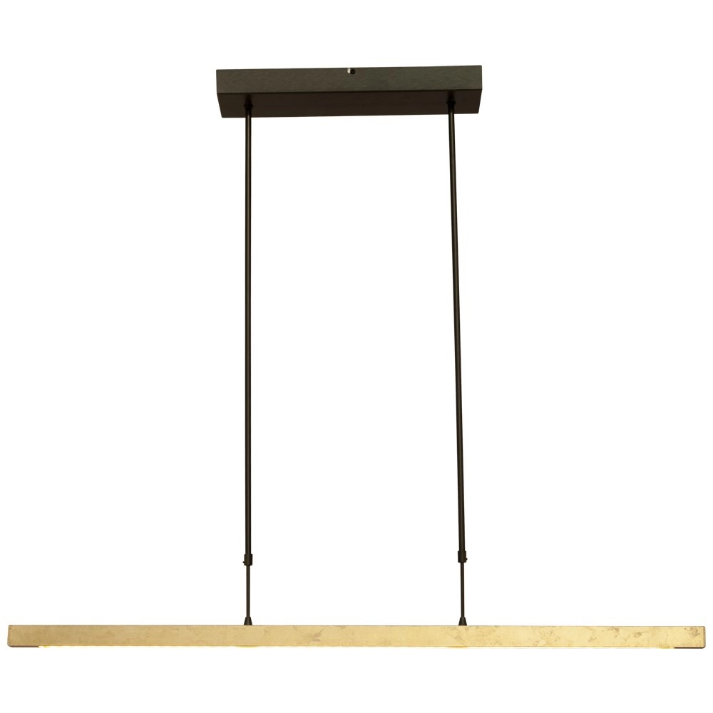 Schwarze Hängelampe Real 3 mit Gold 100cm Masterlight 8718121220468