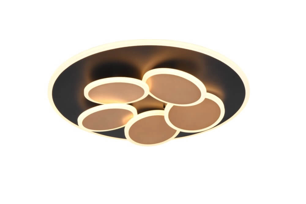 Moderne Deckenleuchte Mandala schwarz Ø 48cm