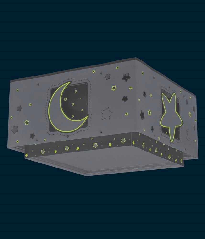 Quadratische Deckenleuchte Moonlight grau Dalber 8420406003290