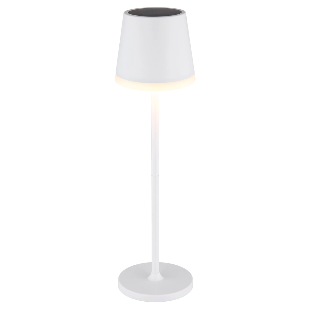 Solartischlampe Vannieso Weiß