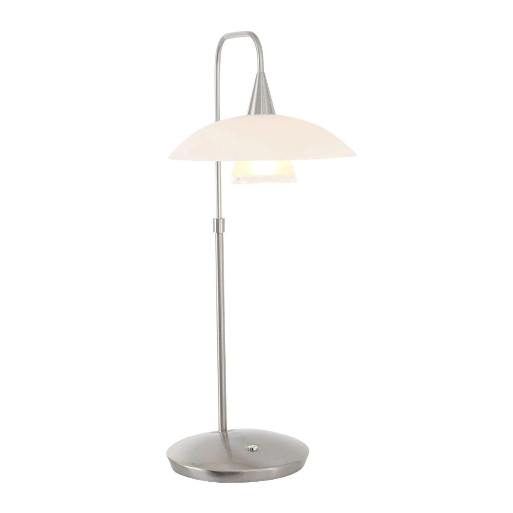 Tischlampe Tallerken Metallgrau Steinhauer 8712746132021