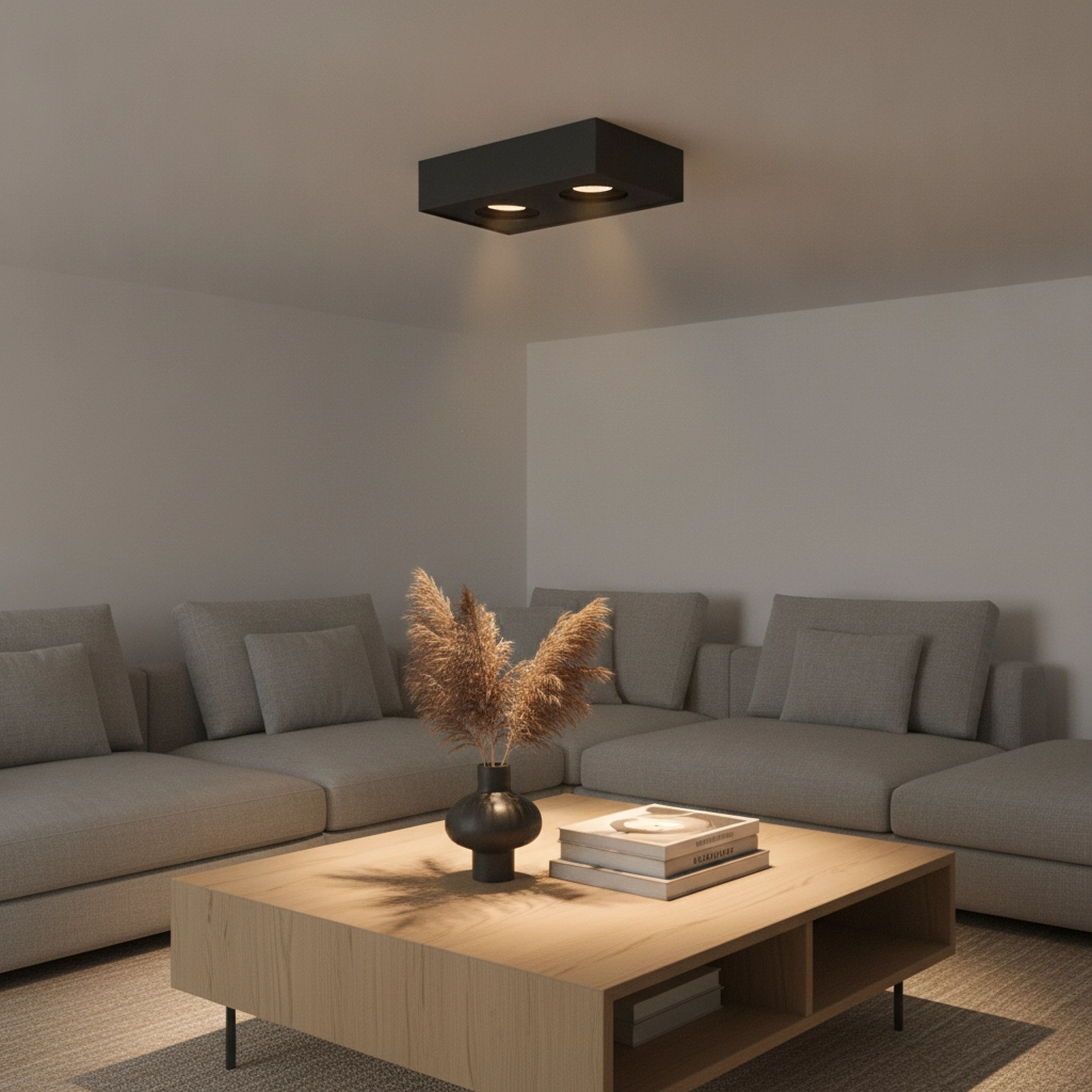 Deckenlampe Brooklyn Dim to Warm Black Double