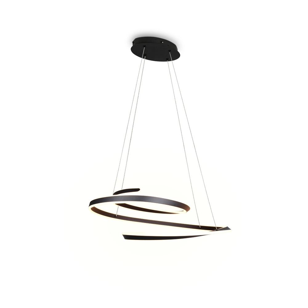 Moderne Pendellampe Arlington Schwarz