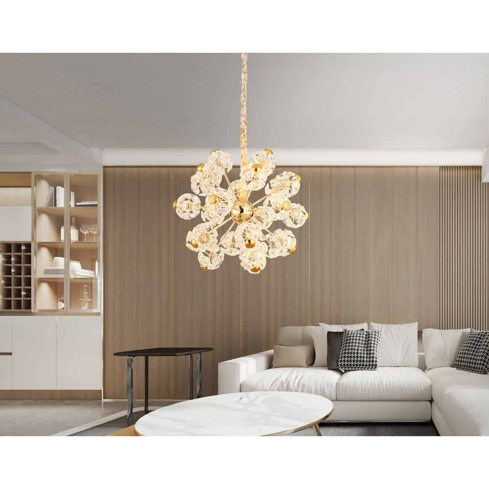 Pendellampe Floriella gold Ø 65 cm Globo 9007371513550