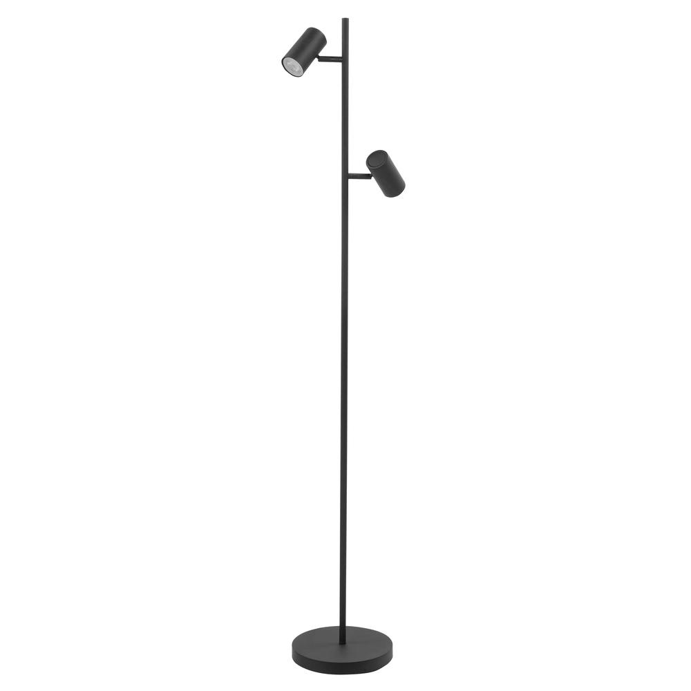 Stehlampe Burgos 2-flammig schwarz Highlight 8718379038617