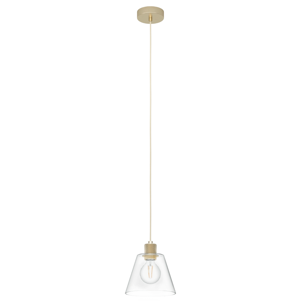 Hängelampe aus Glas Copley Gold mit Glas Eglo 9002759436339