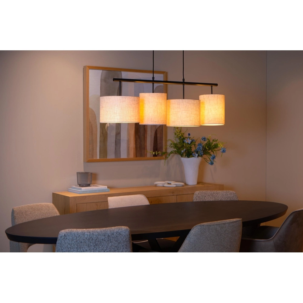 4-Licht Pendellampe Maya Sahne Lucide 5411212452573