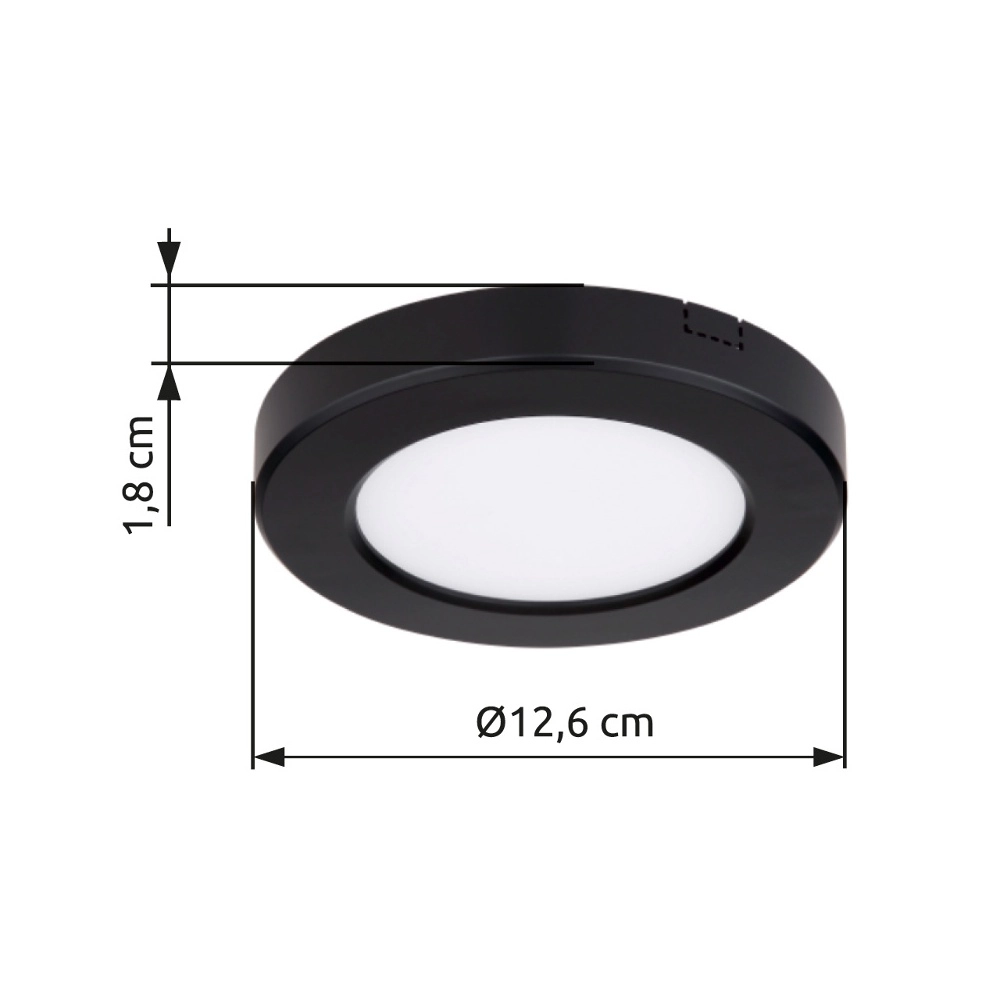Design-Deckenlicht Lasse schwarz Ø 12,6 cm Globo 9007371411023