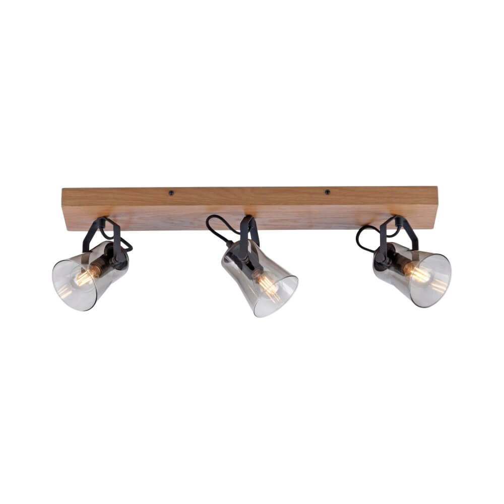 Deckenleuchte Green Langstrom Holz 3-flammig Just Light 4043689994884