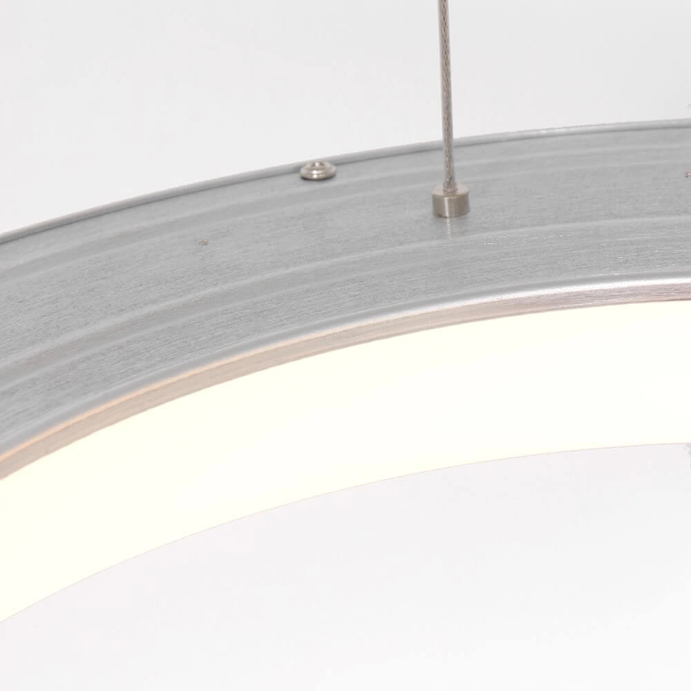 LED-Hängelampe Ringlede Ø 48cm Metallgrau Steinhauer 8712746135213