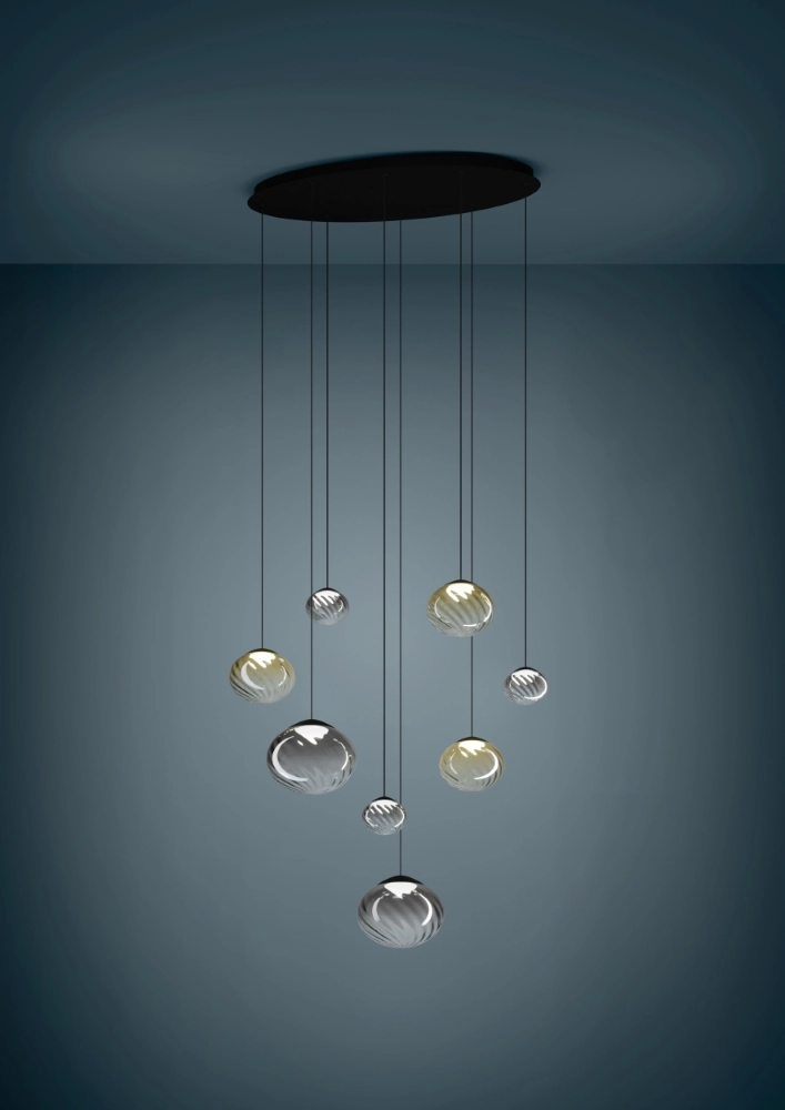 Pendellampe Pantoja Schwarzes Oval Stars of Light 9008606357673