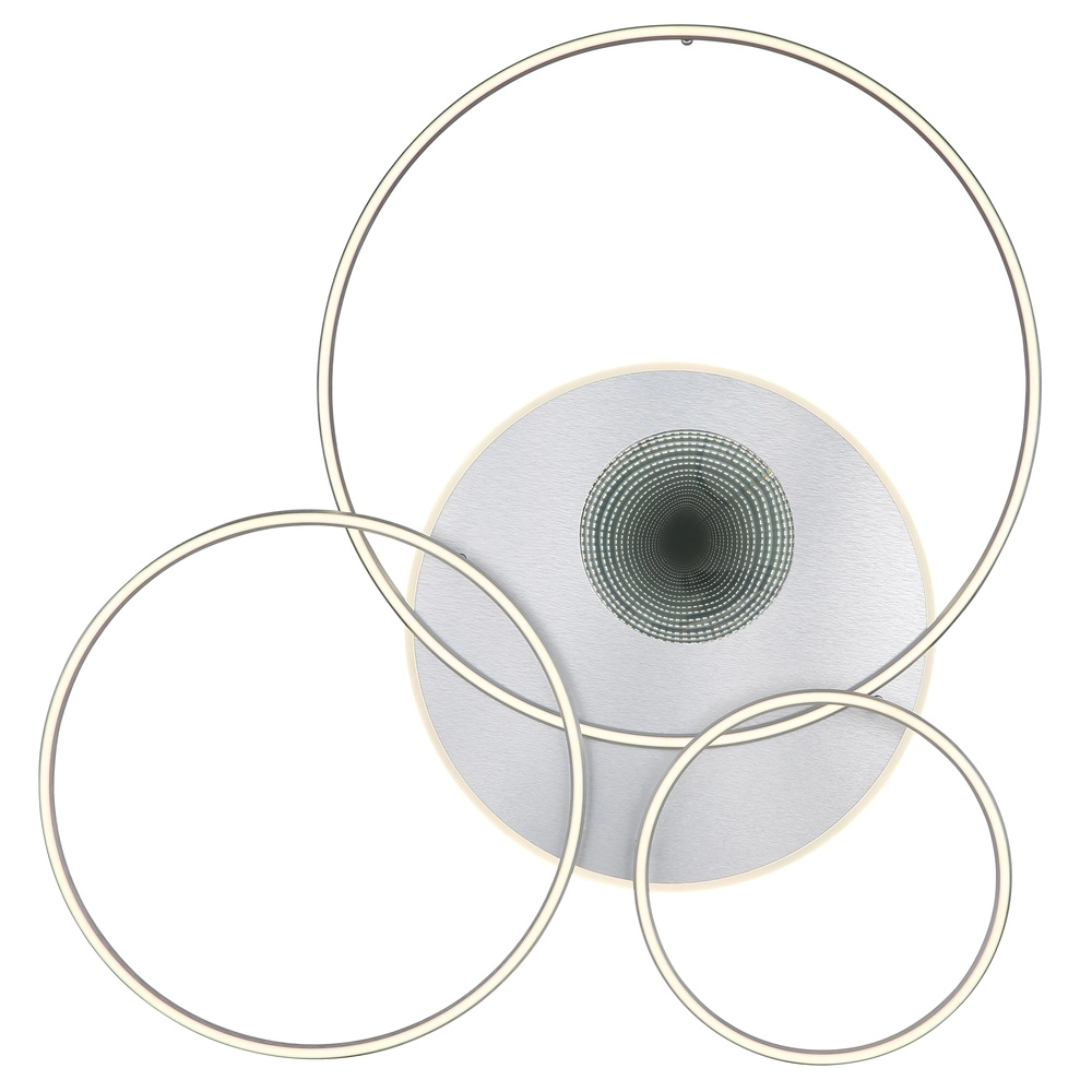 Deckenlampe Invertina Silbergrau 126 cm Globo 9007371450015