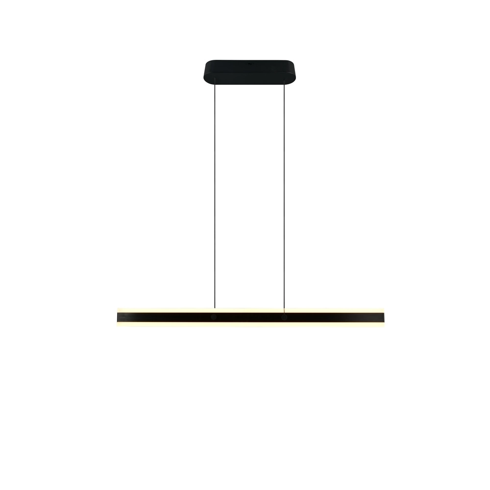 Moderne Pendelleuchte Arcola 115cm schwarz Trio 4017807661972
