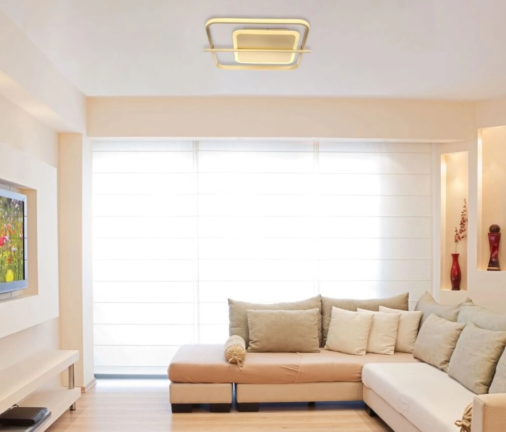 Goldene Deckenlampe Reball Quadrat Globo 9007371435791