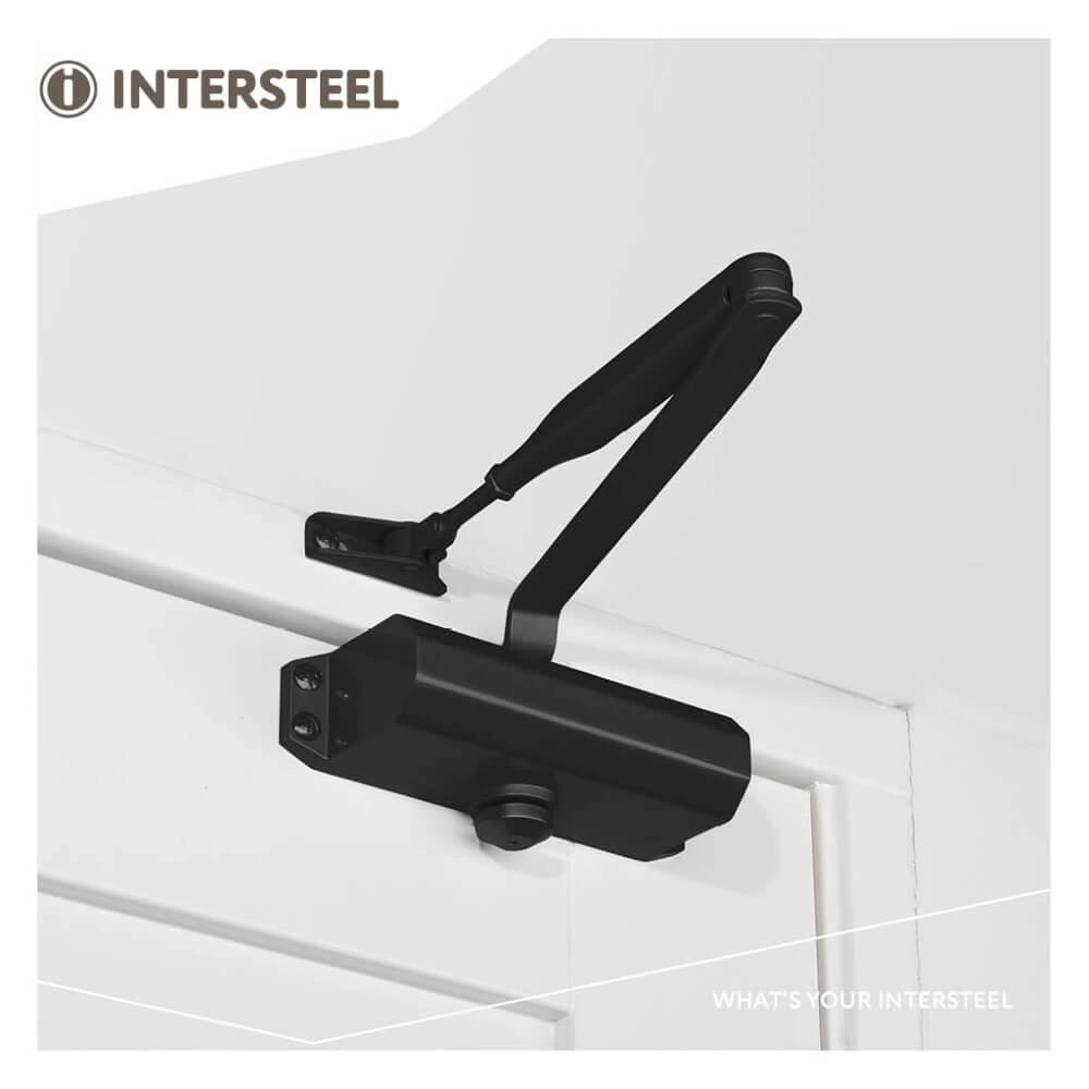 Türschließer Closura mit Scherenarm DR 122 schwarz Intersteel 8714186458488