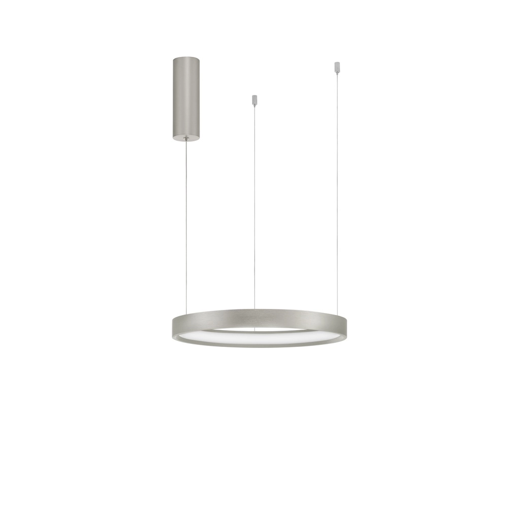 Runde Pendelleuchte Perrine silbergrau Ø 40cm Lyora 5212017438393