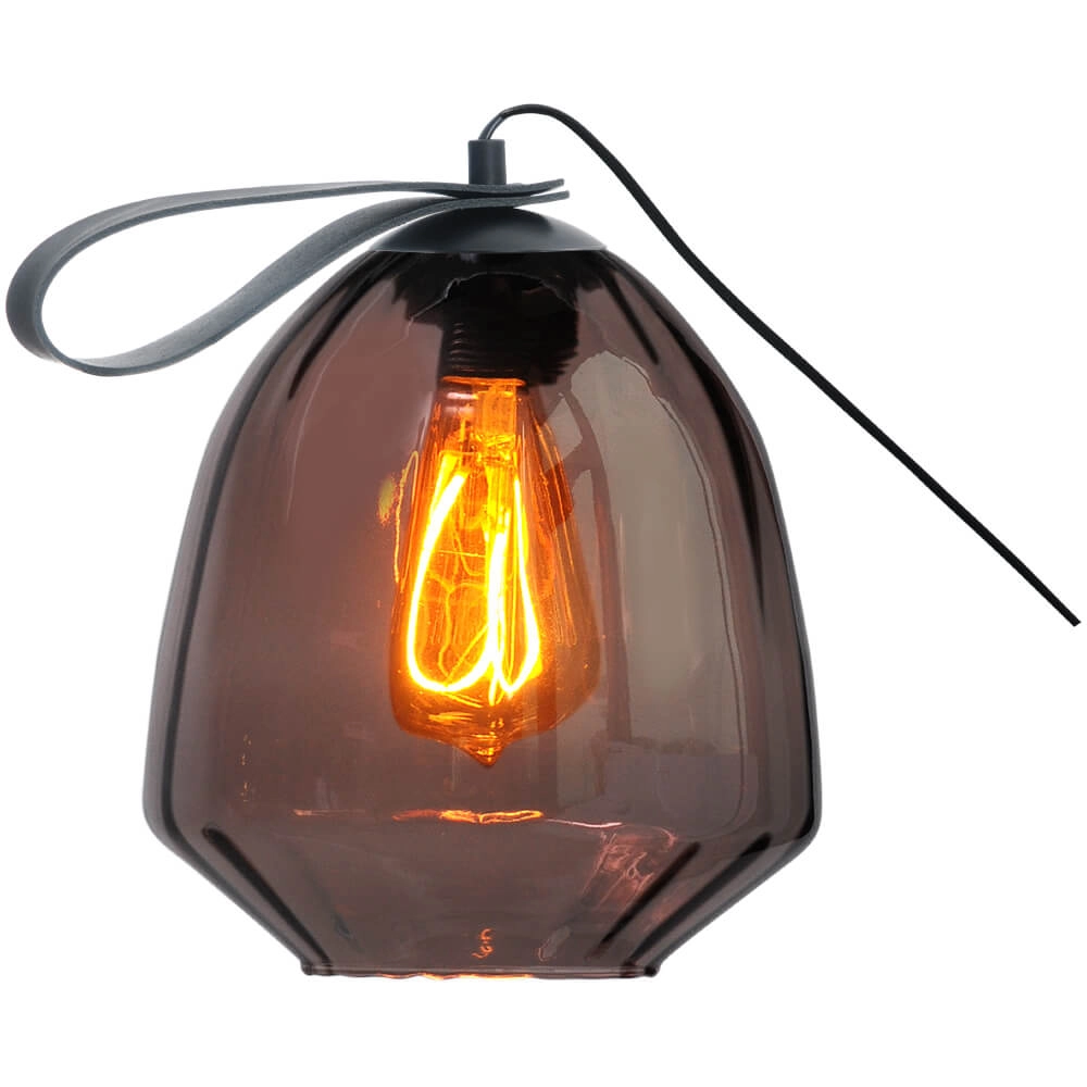 Tischlampe Porto Mit Nicolette-Rotglas tragen