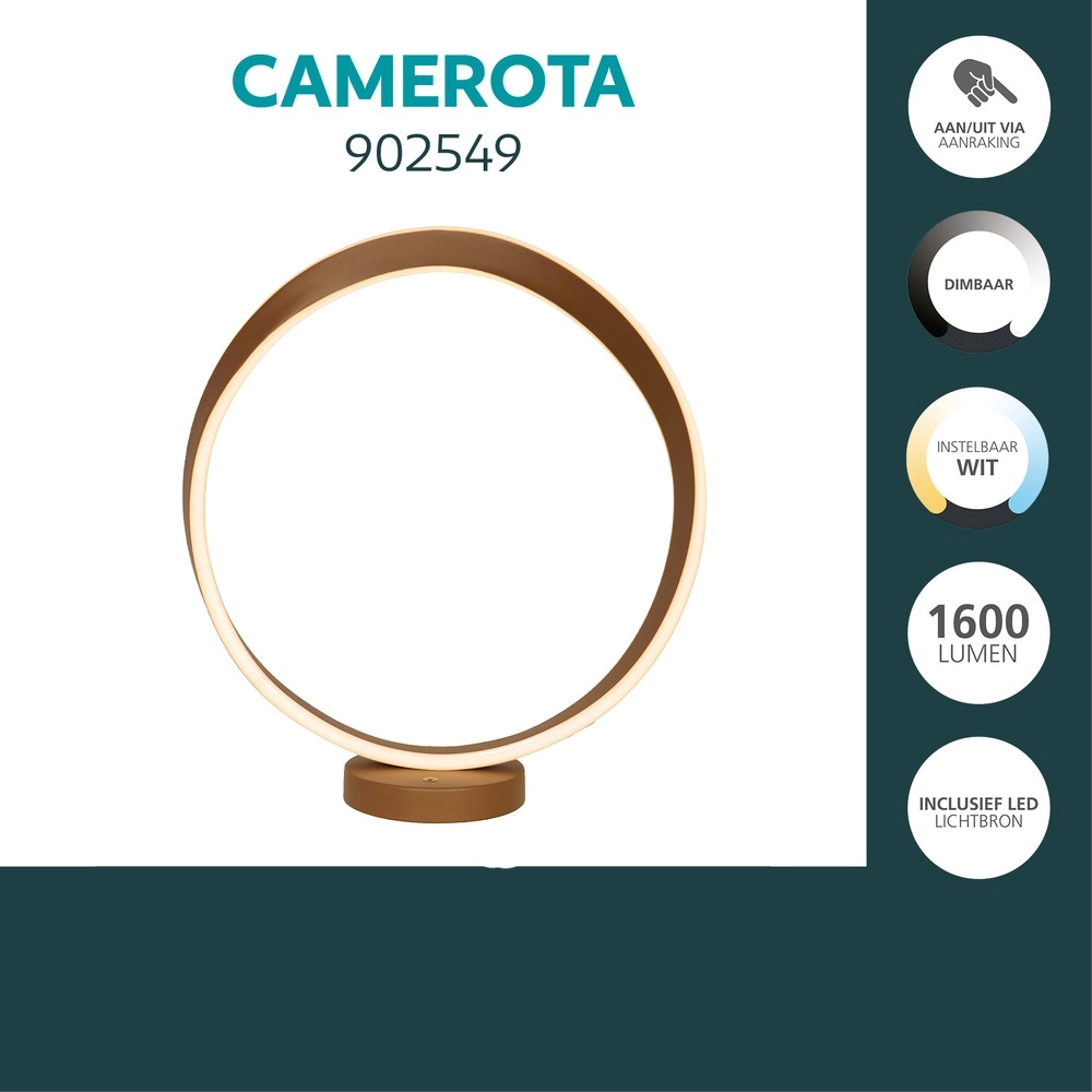 Design-Tischlampe Camerota Dark Bronze Eglo 9008606391257