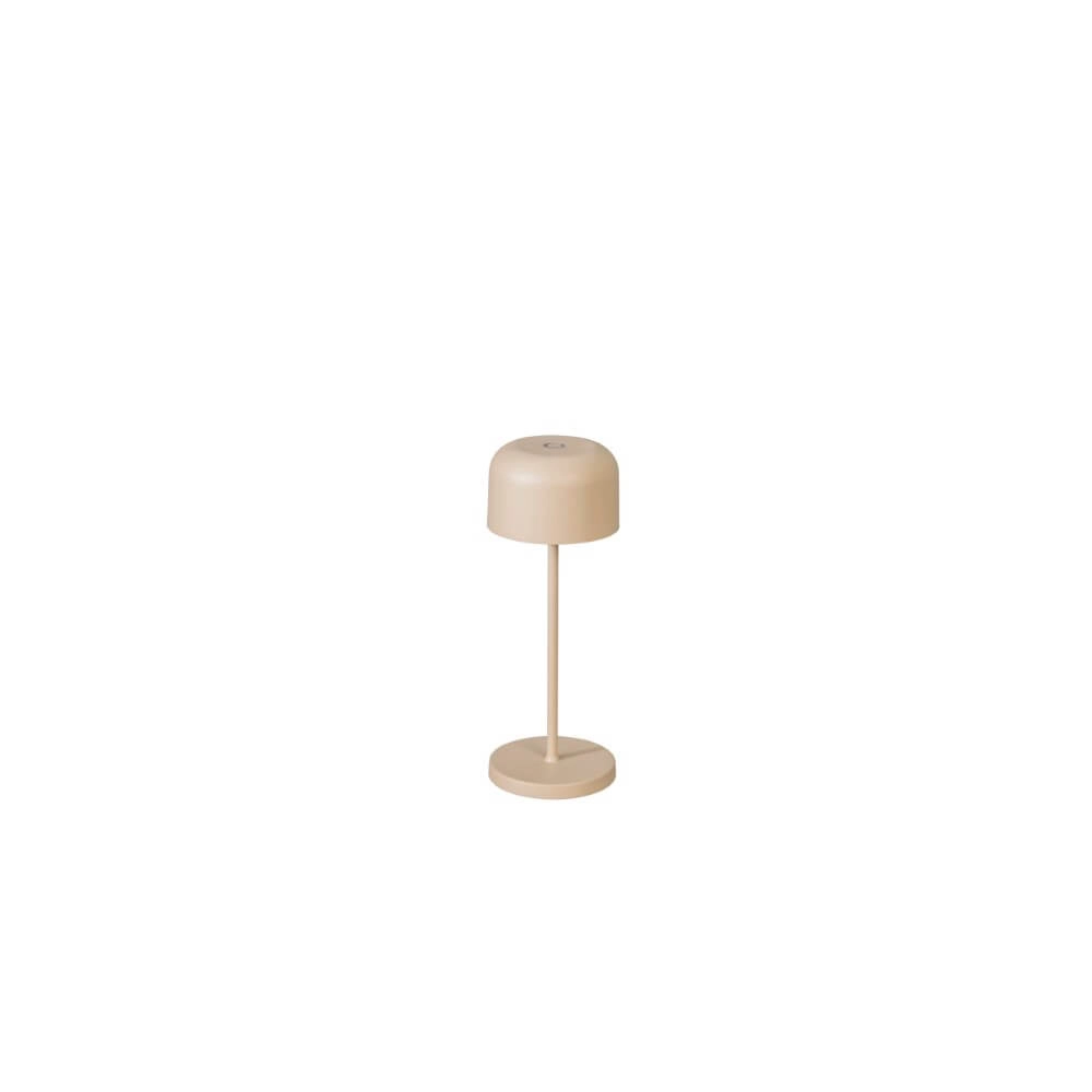Wiederaufladbare Tischlampe Lille mini Sandfarbe