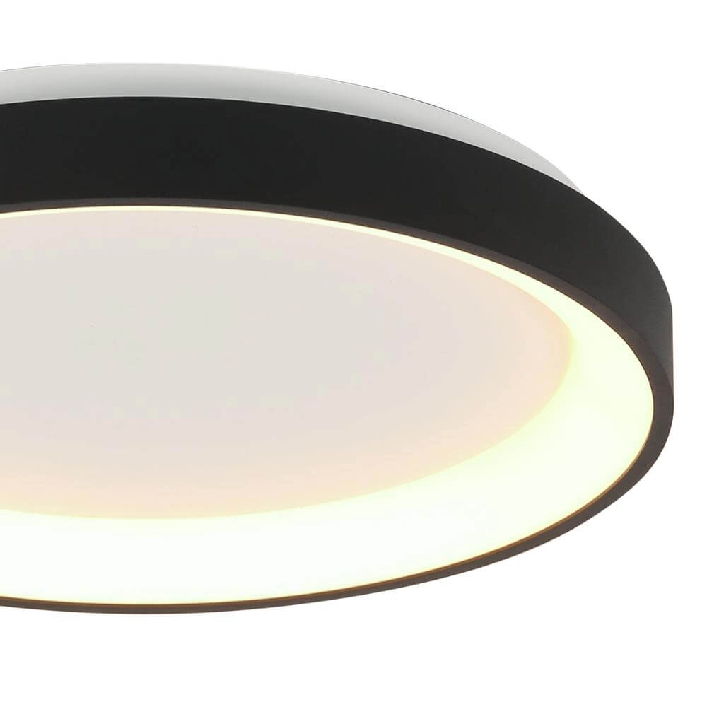 Deckenlampe Ringlede Design schwarz Ø 38cm Steinhauer 8712746171952