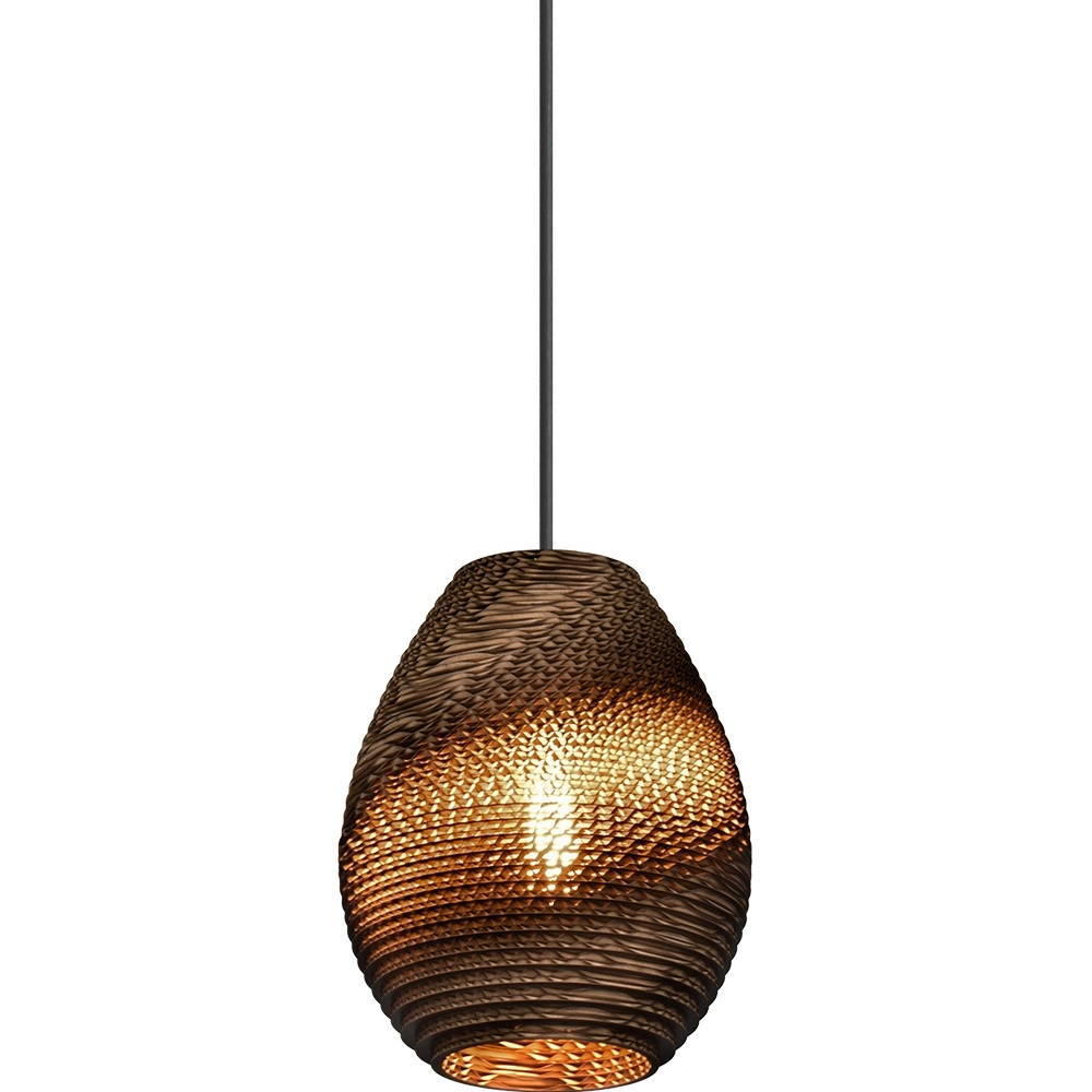 1-Licht-Pendellampe Carta Pineapple Think-paper Kakao Ø 19 cm Masterlight 8718121437538