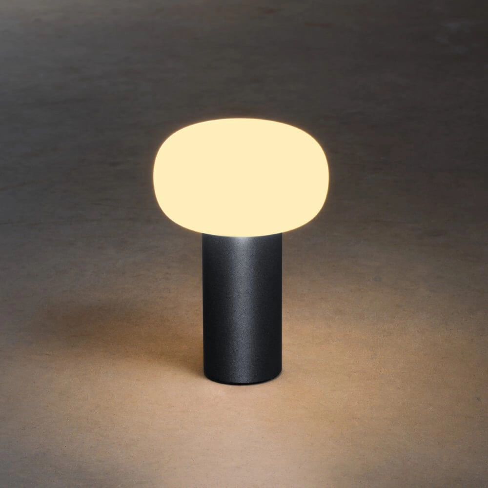 Wiederaufladbare Tischlampe Antibes Anthrazit KonstSmide 7318308267524