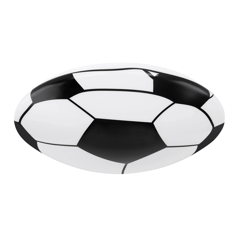 Deckenlampe im Kinderzimmer Lemmi Fußball Schwarz mit Weiß